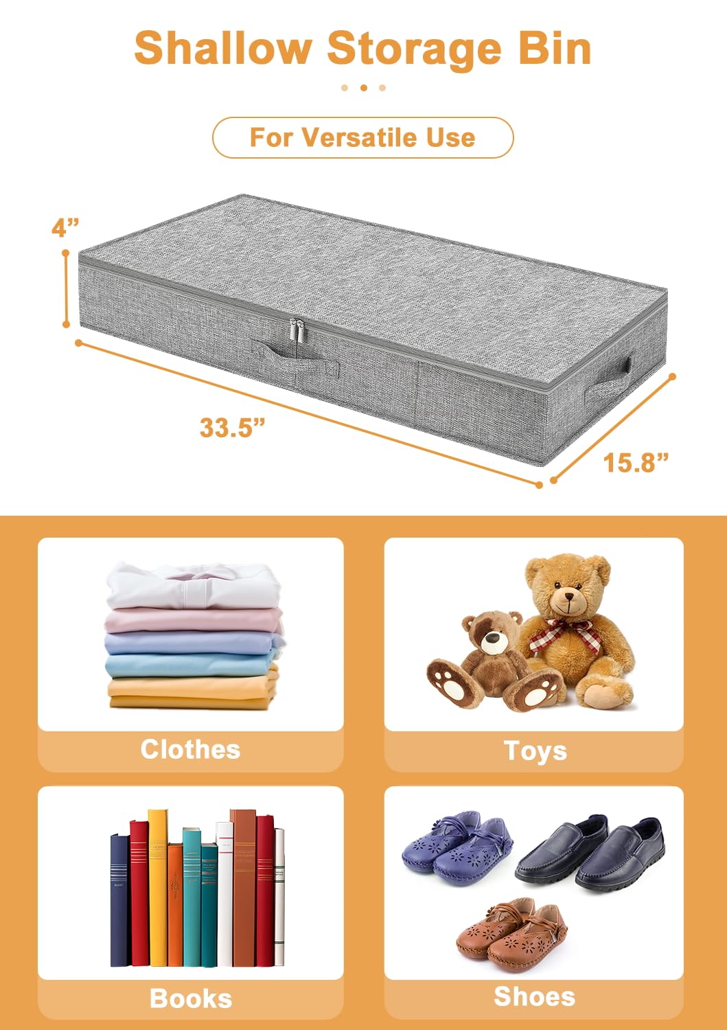 Punemi grey 2-pack under-bed storage offers versatile, affordable organization.