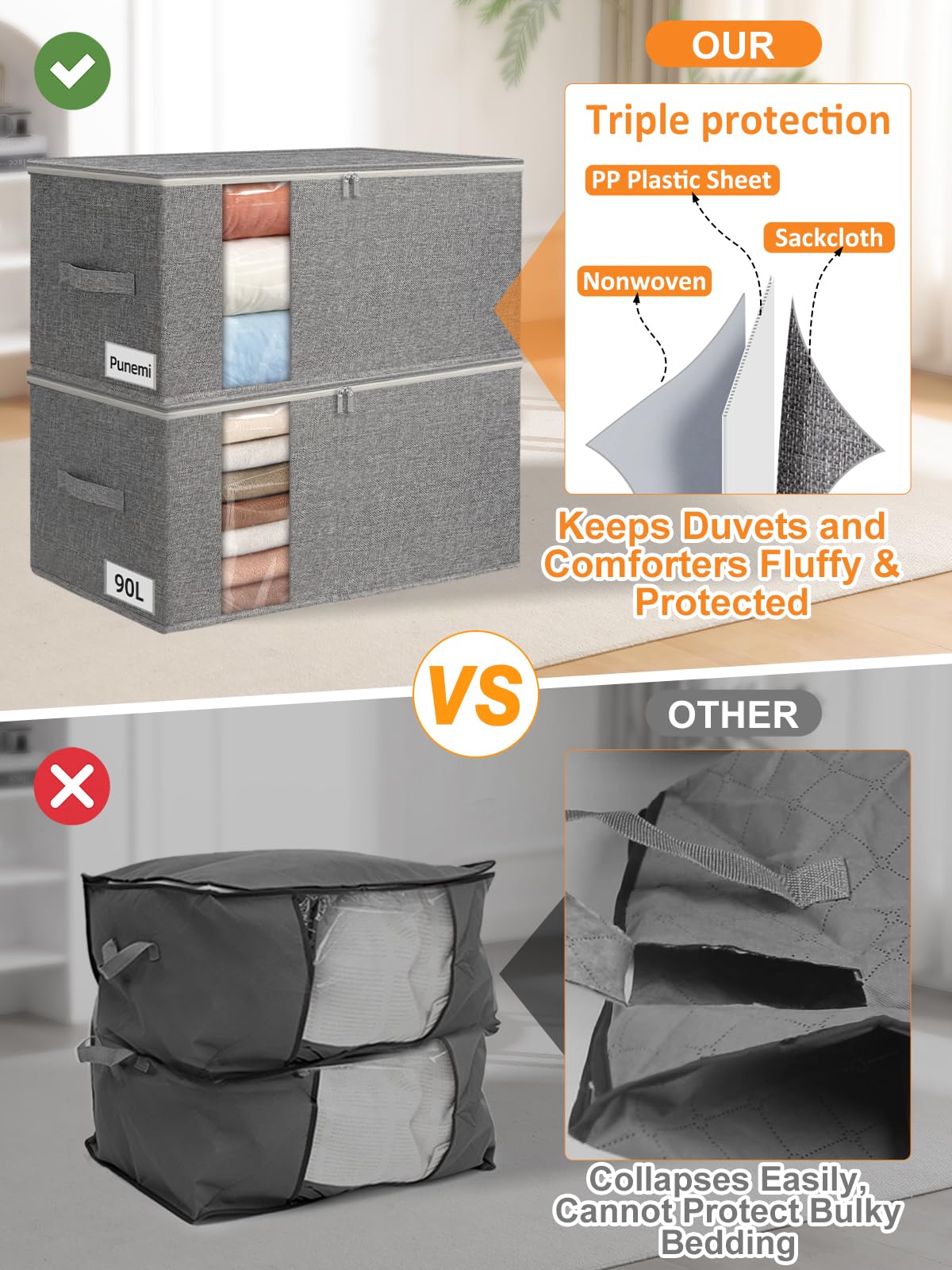 Punemi bag highlights a 3-layer reinforced structure for sturdy storage