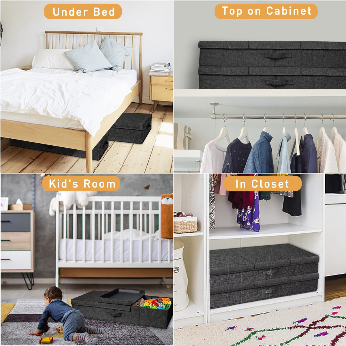 punemi under-bed shoe storage keeps footwear neatly tucked