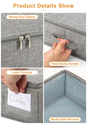 Punemi under-bed storage bin in bedroom setup, fits under bed for clutter control.