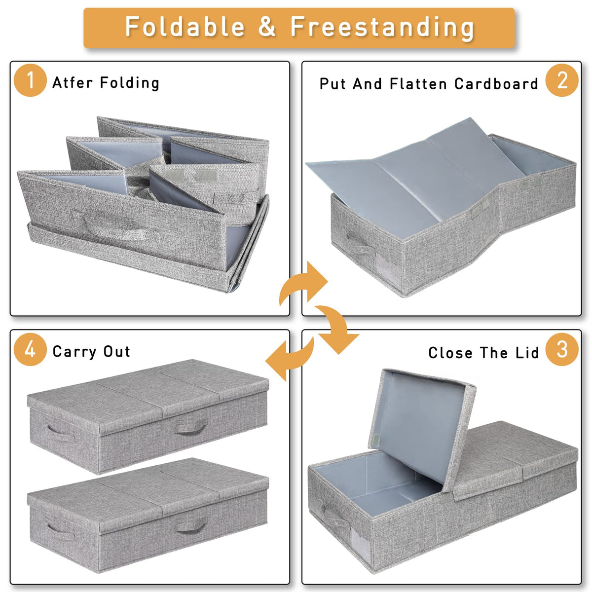 Punemi under-bed storage versatile for clothes, blankets, and shoes.