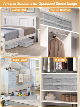 Punemi two-pack under-bed drawers simplify dorm room organization.