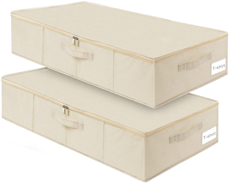Punemi underbed wedding dress storage box with sturdy zipper for secure garment storage.