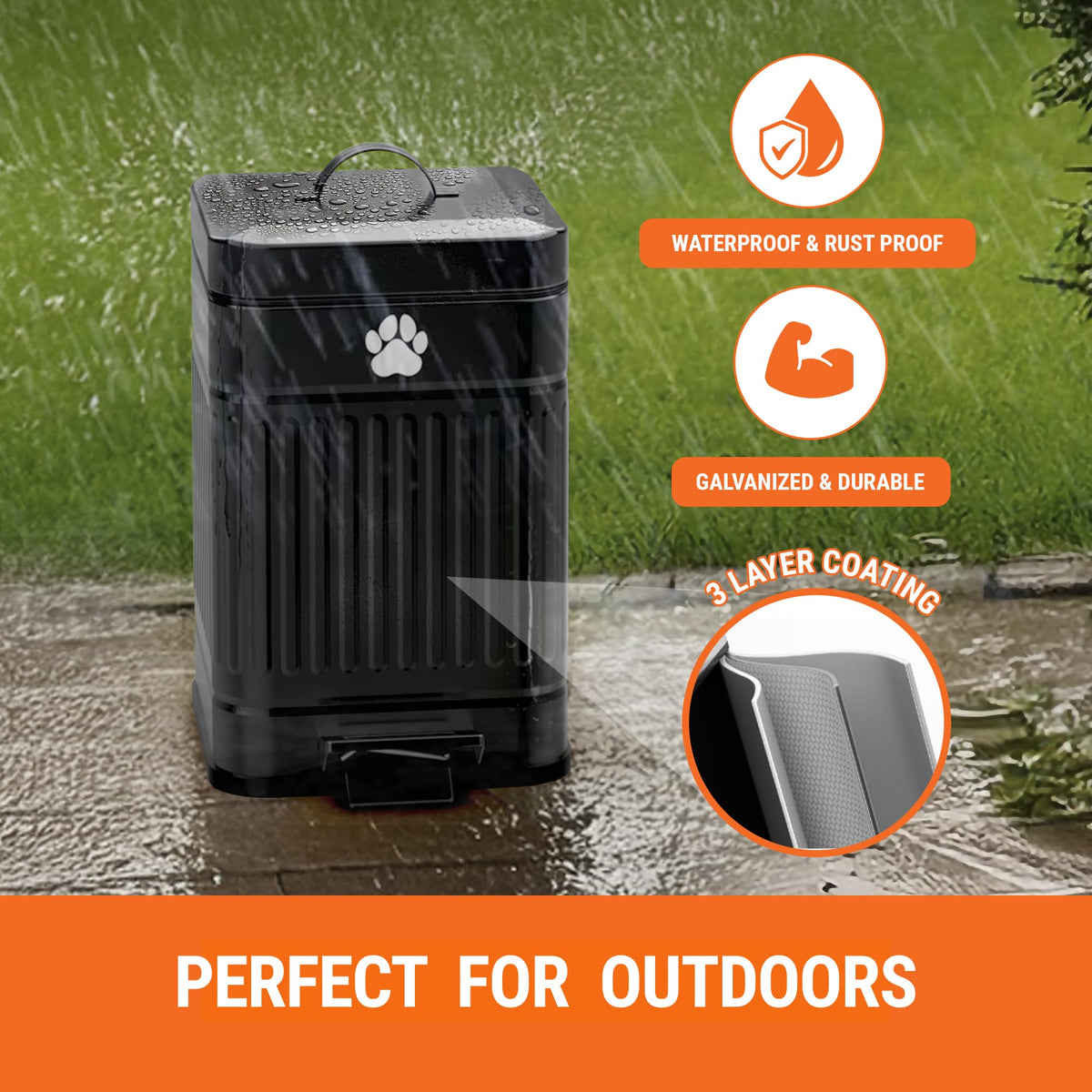 Pupzle removable bin simplifies quick waste disposal after cleanup