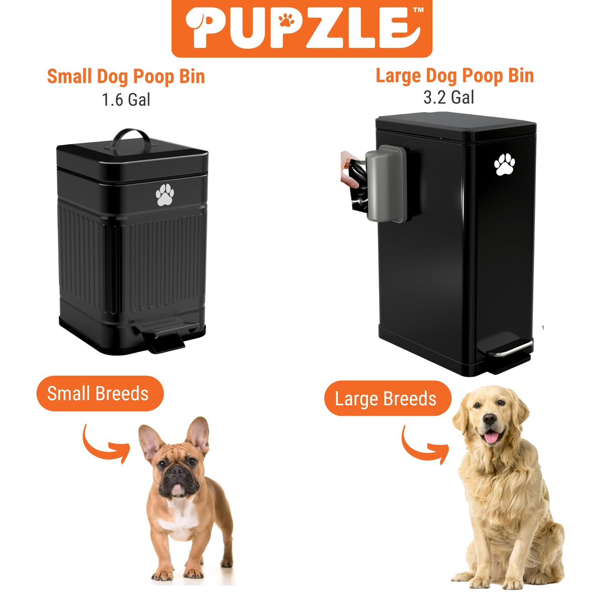 Pupzle waterproof design helps keep odors contained in rain