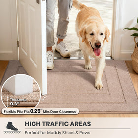 PURRUGS durable pet-friendly entryway mat withstands claws and daily use.