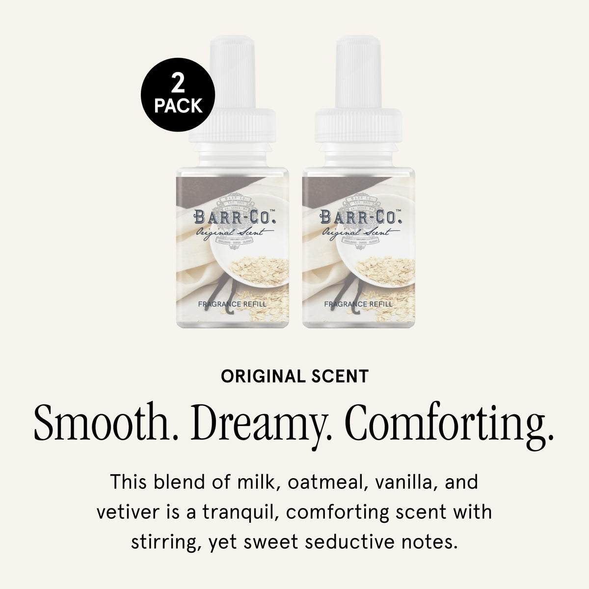 Pura Barr-Co original vetiver-soft-note refill adds subtle calm for bedrooms and lounges.