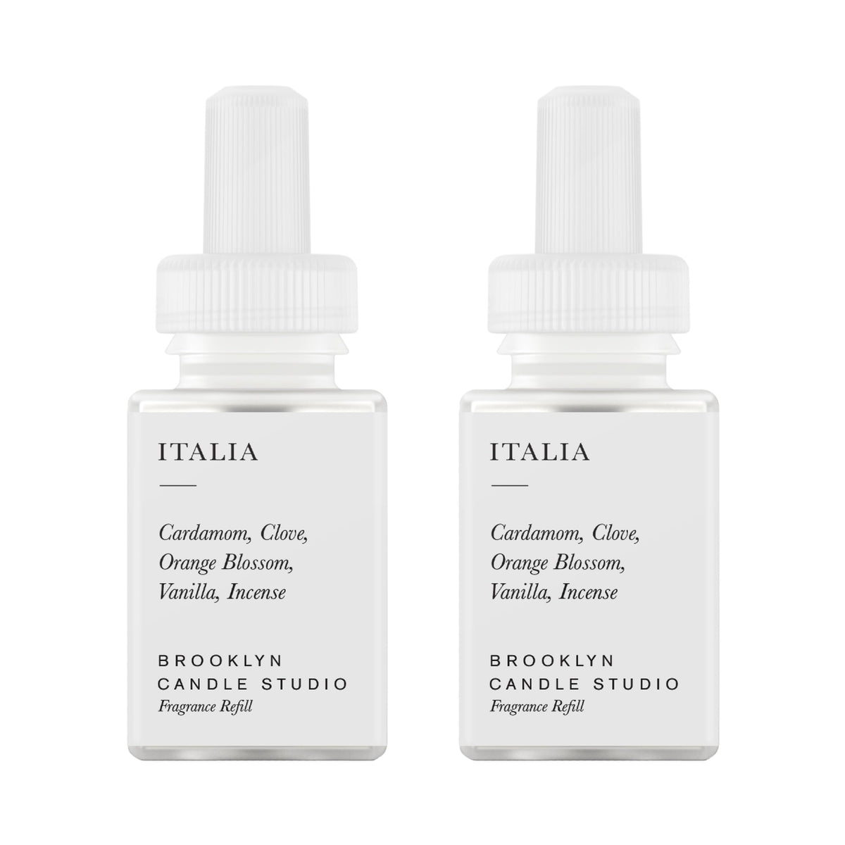 Pura & Brooklyn diffusers Italia 2-pack top view highlights long-lasting fragrance