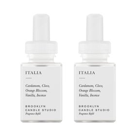 Pura & Brooklyn diffusers Italia 2-pack top view highlights long-lasting fragrance