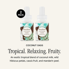 Pura Coconut Oasis refill pack front highlights easy replacement.