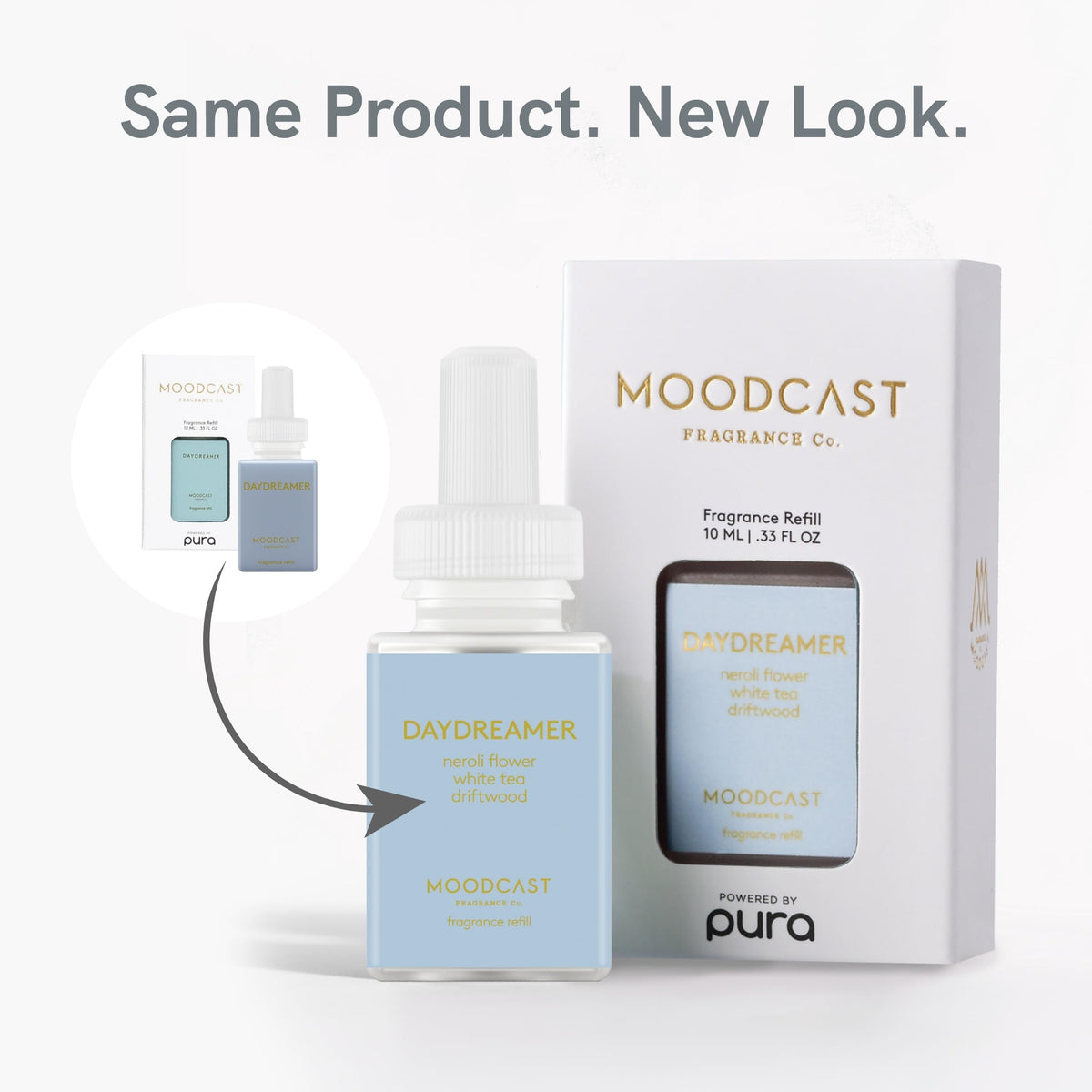 Pura Daydreamer Moodcast refill in modern home decor, supporting a serene atmosphere.