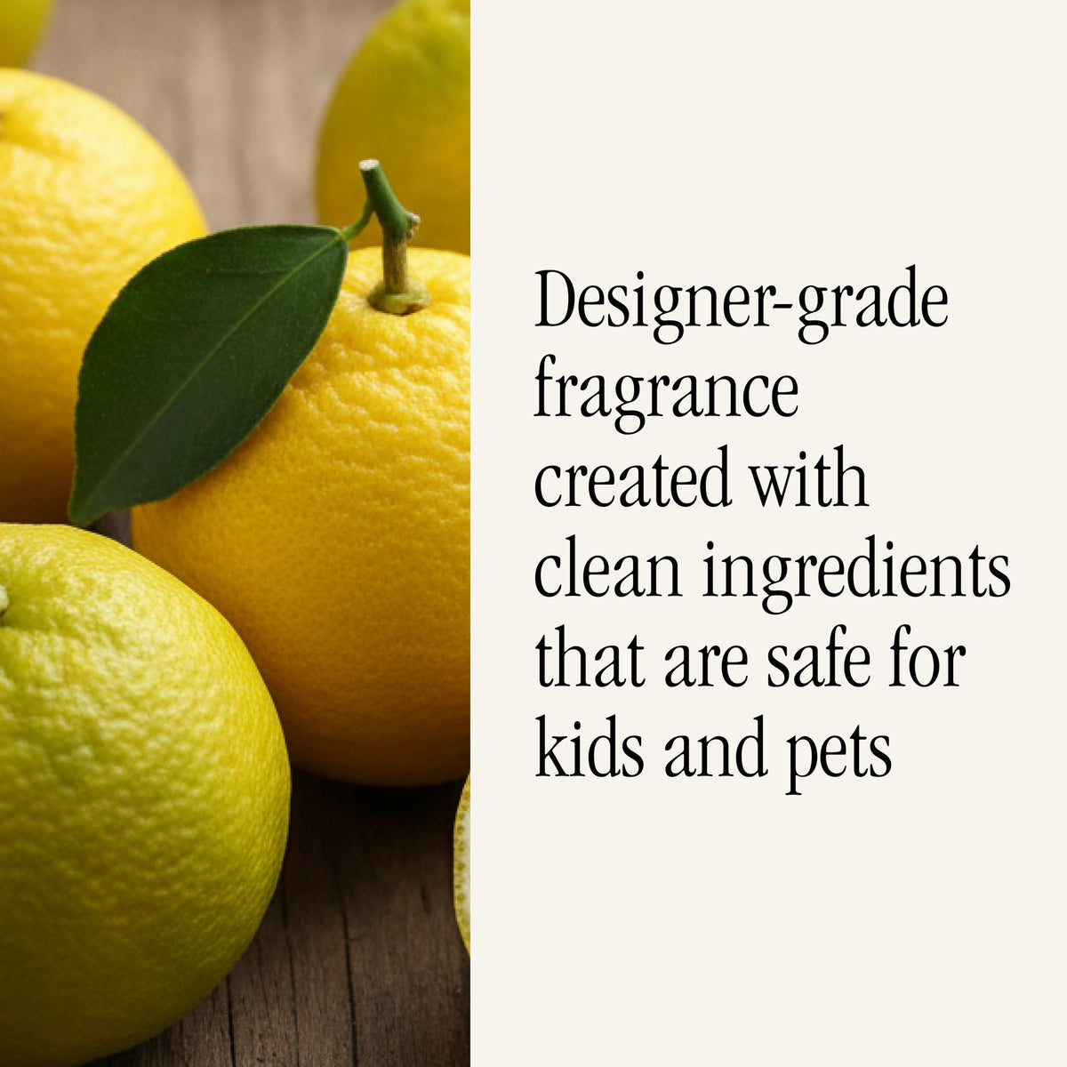 Pura fragrance notes showing peach blossom and fruit blend for uplifting spaces
