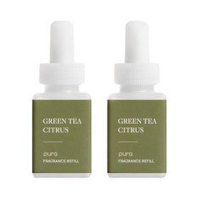 Pura Green Tea Citrus refill bottle delivers a fresh, uplifting aroma for any room.