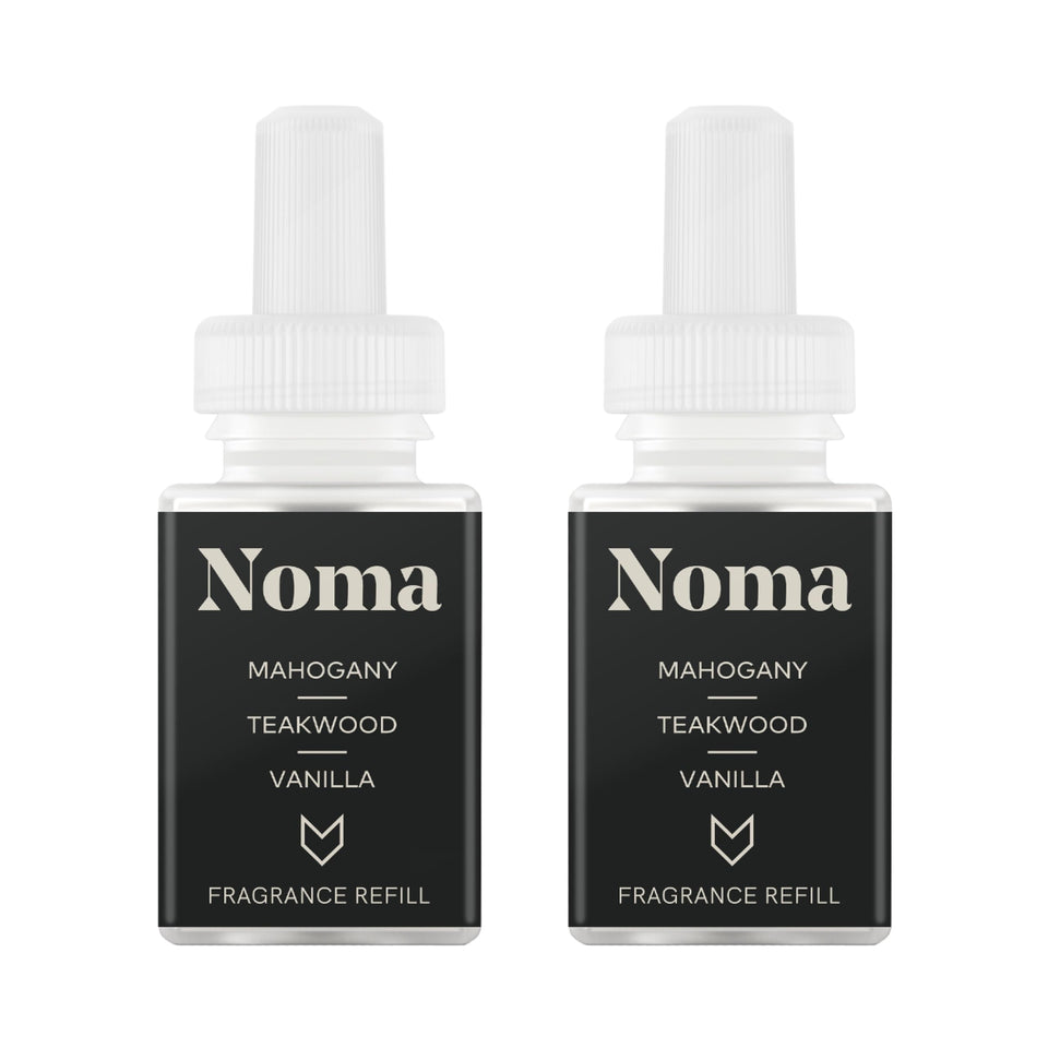 Pura and Guy Fox Noma refill releasing vanilla and jasmine aroma for cozy rooms