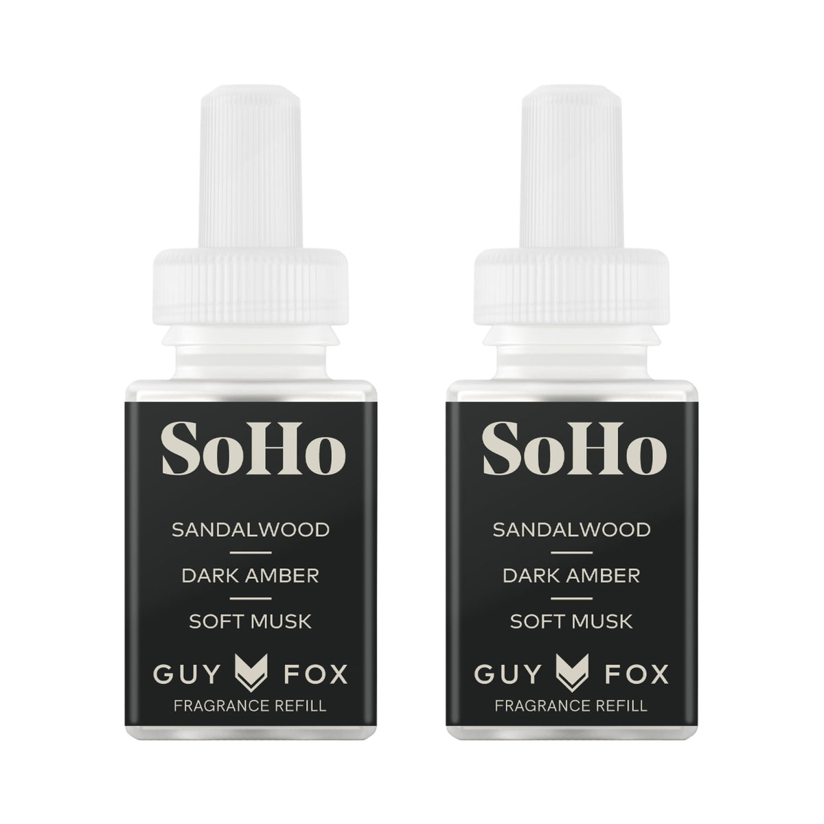 Pura GUY FOX SoHo diffuser refill 2-pack in packaging, ready to refresh spaces