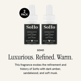 Pura GUY FOX SoHo notes of amber, sandalwood, musk for mood enhancement