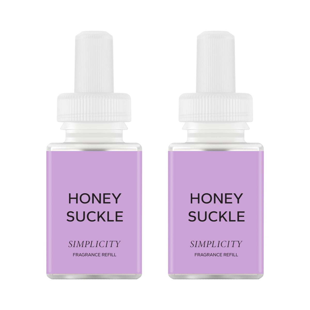 Pura Honeysuckle refill pack front view showing the two-pack packaging for fragrance renewal
