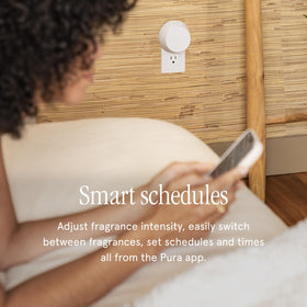 Pura Mersea packaging box showcasing 2-pack home scent refills.