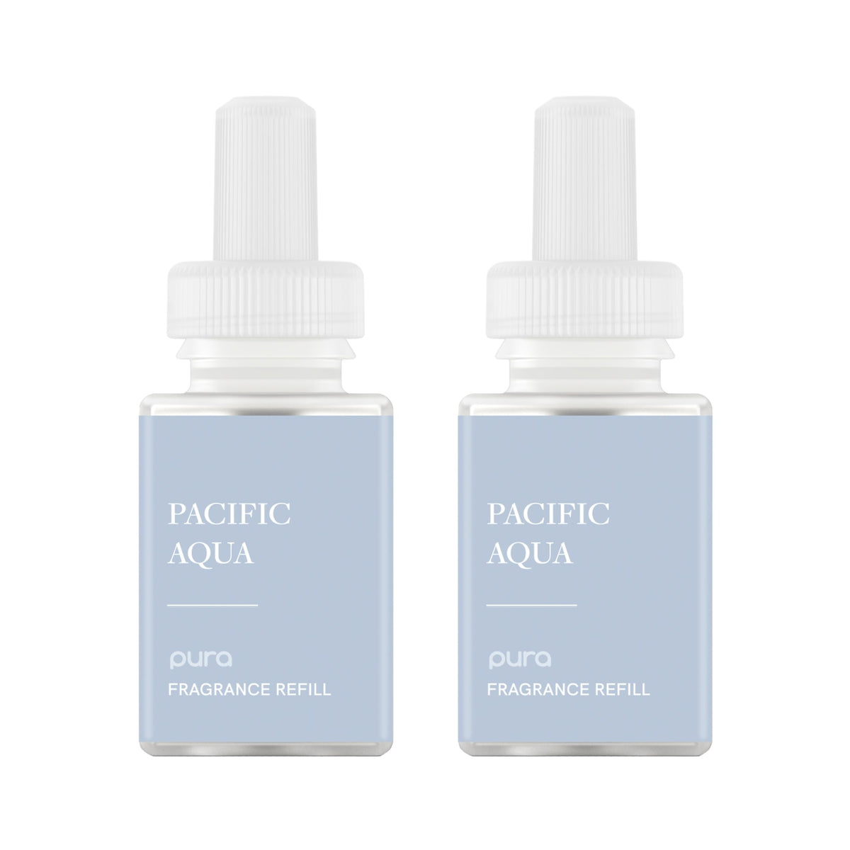 Pura Pacific Aqua refill pack front view highlighting premium packaging