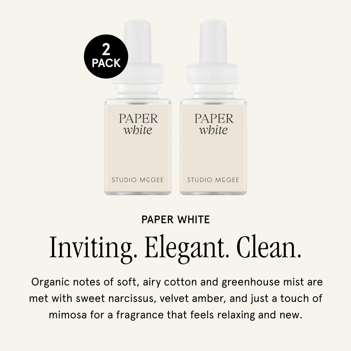 Pura Paper White diffuser vial ready for seamless scent swaps