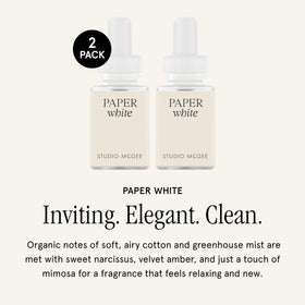 Pura Paper White diffuser vial ready for seamless scent swaps