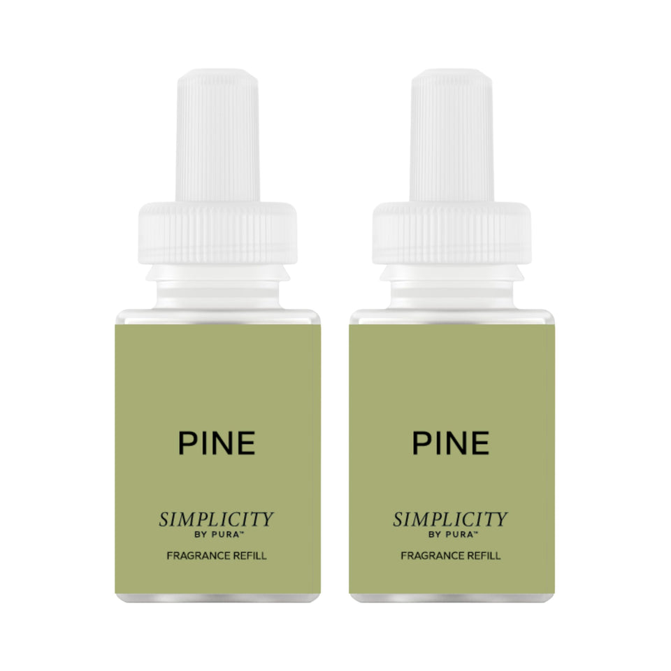 Pura Pine refill forest scene evokes serene woodland ambiance in your living room