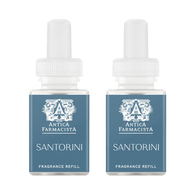 Pura Santorini refill bottle pour with bergamot and saltwater notes for a refreshing space
