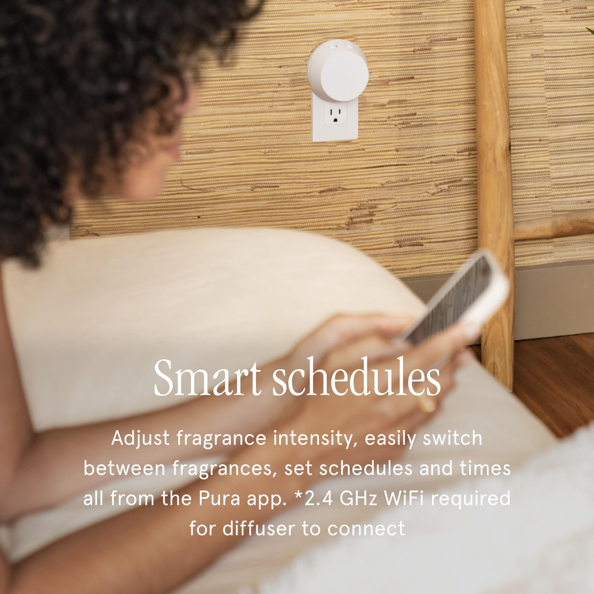 Pura smart diffuser with mobile app control enables personalization