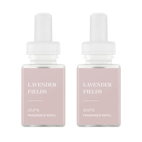 Pura Simply Lavender refill bottle enhances room fragrance for living spaces.