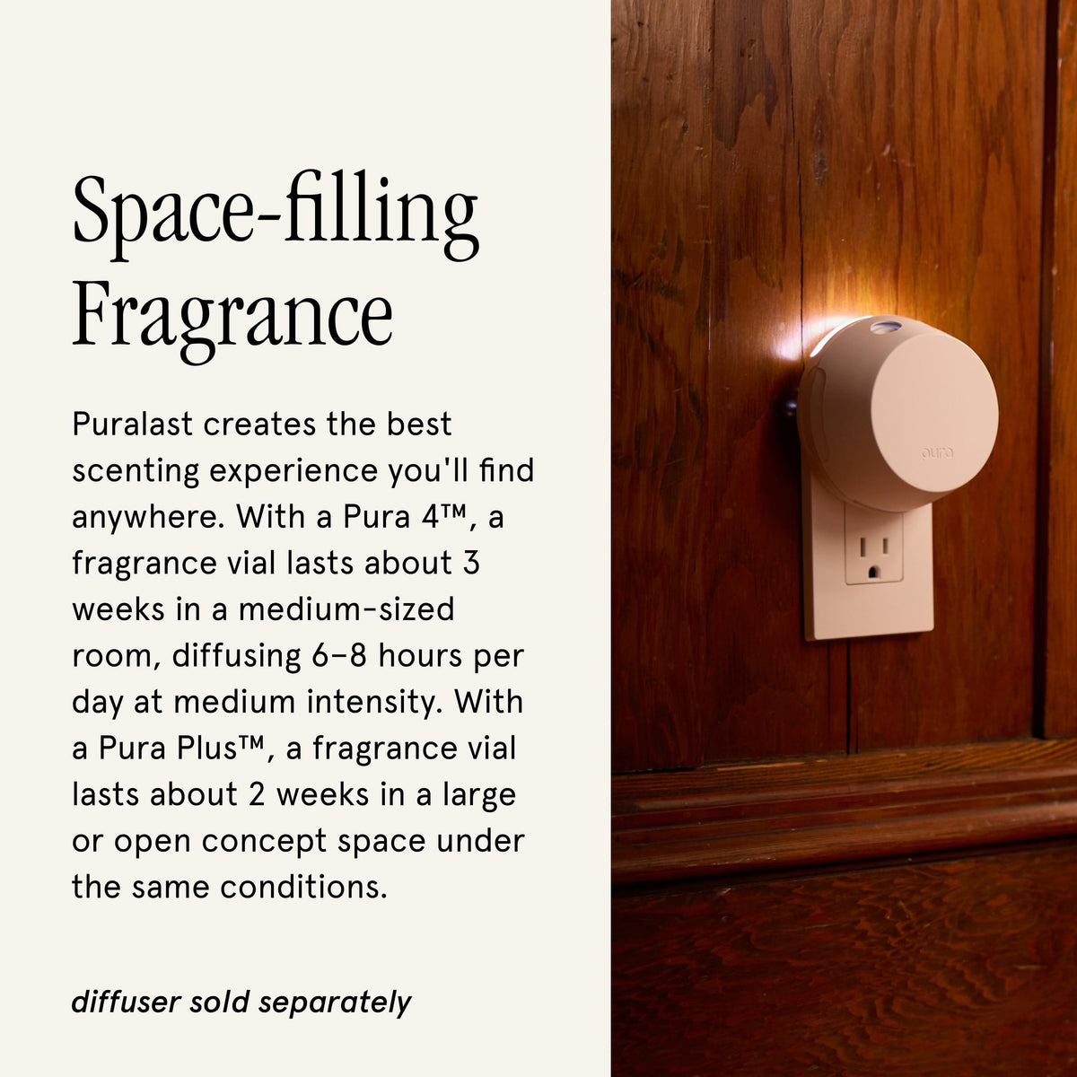 Pura Studio McGee refill vial insert highlights easy, mess-free fragrance swapping.