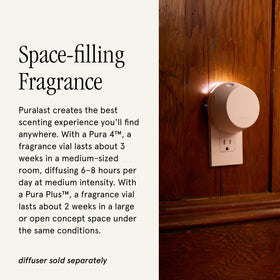 Pura Studio McGee refill vial insert highlights easy, mess-free fragrance swapping.