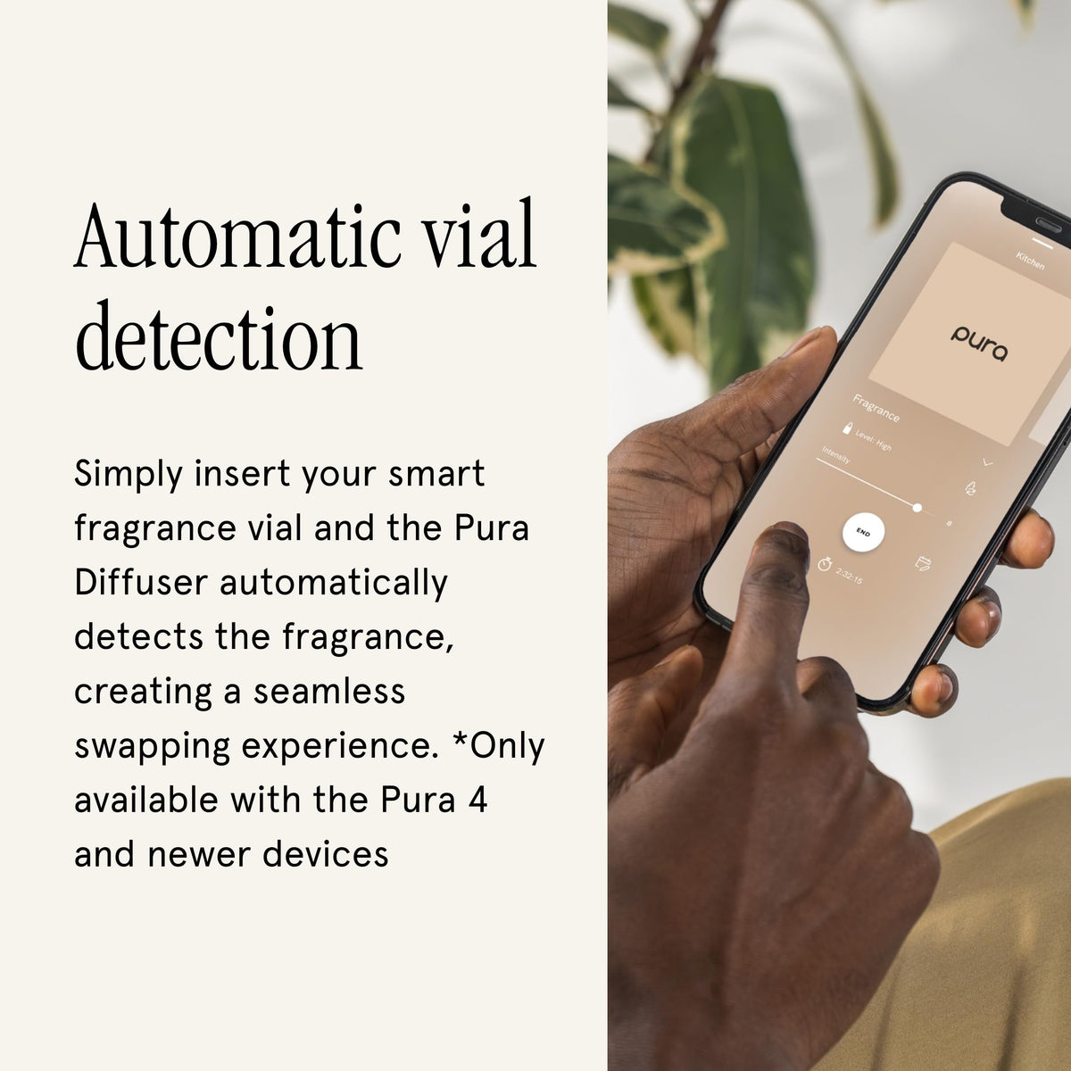 Pura Studio McGee Home Diffuser demonstrates subtle scent at home.