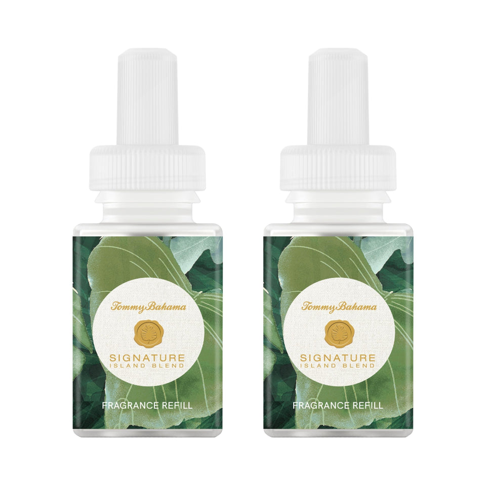 Pura Tommy Bahama Island Blend refill bottle enhances home ambiance with tropical notes