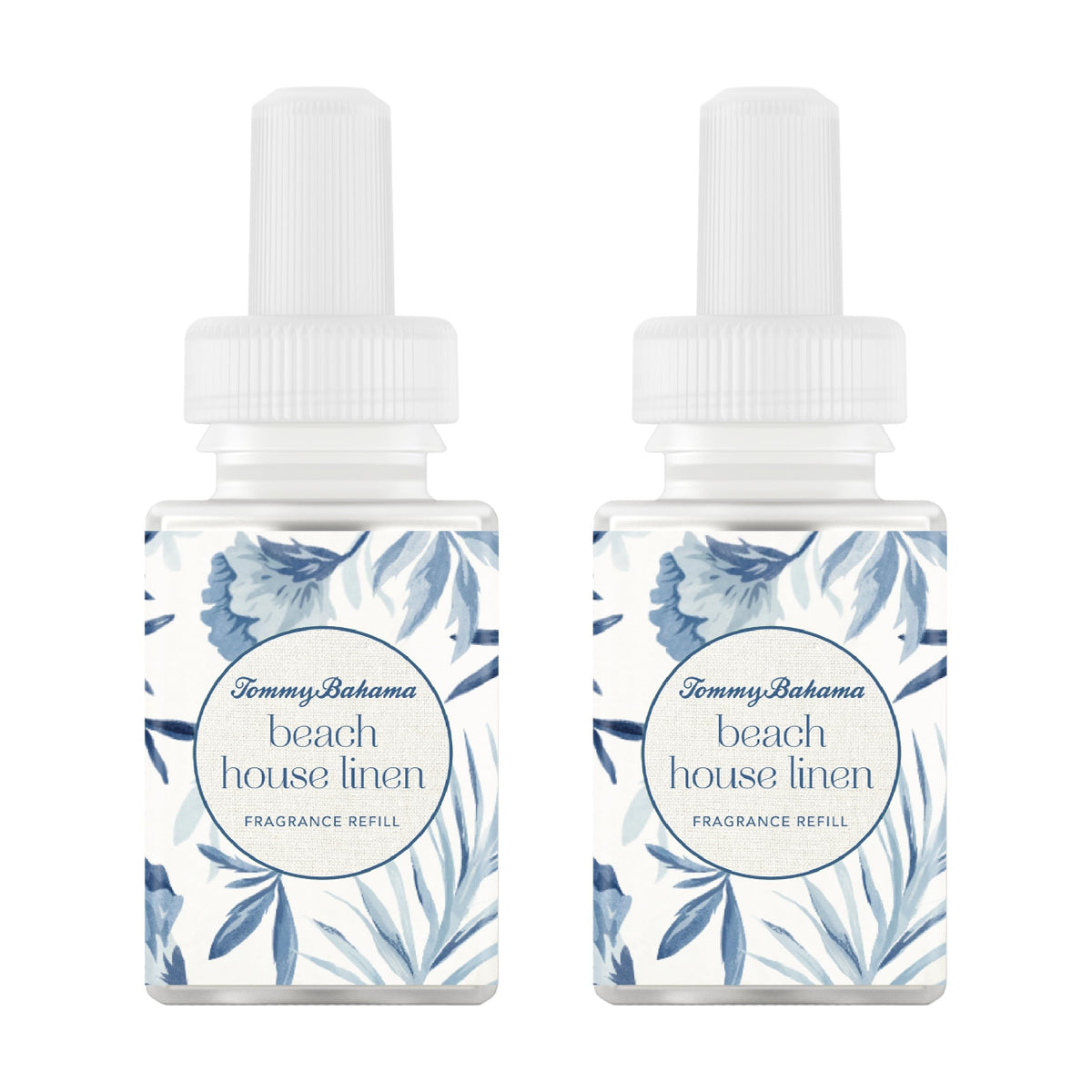 Pura Tommy Bahama Beach House Linen refill with lemon and green leaves for freshness