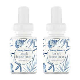 Pura Tommy Bahama Beach House Linen refill with lemon and green leaves for freshness