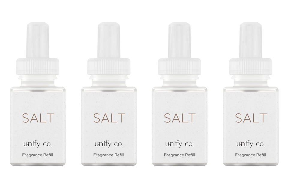 Pura Unify Co Salt diffuser refill pack shot for long-lasting home fragrance