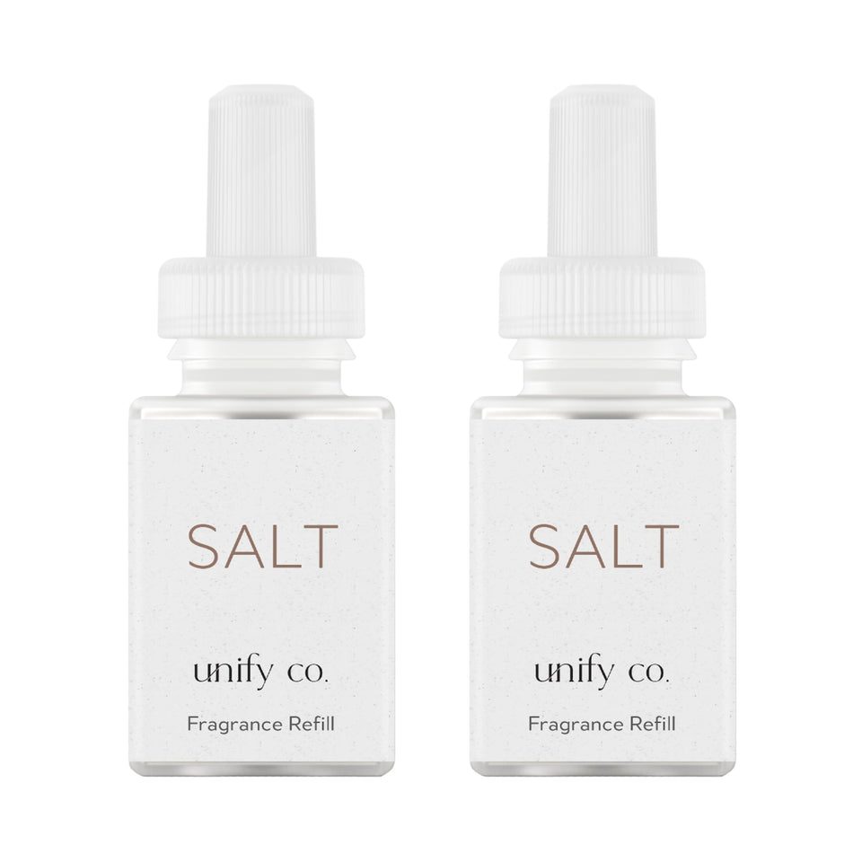 Pura Unify Co salt refill front view for long-lasting home fragrance.