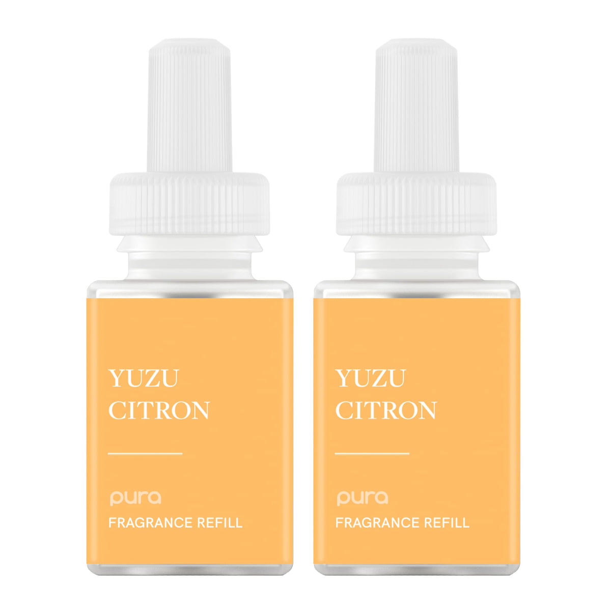 Pura Yuzu Citron refill 2-pack, ready to refresh home or office fragrance
