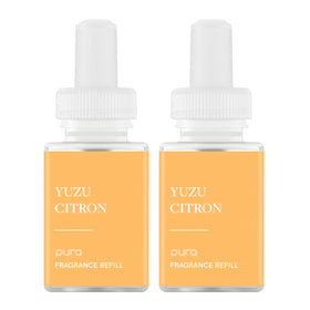 Pura Yuzu Citron refill 2-pack, ready to refresh home or office fragrance
