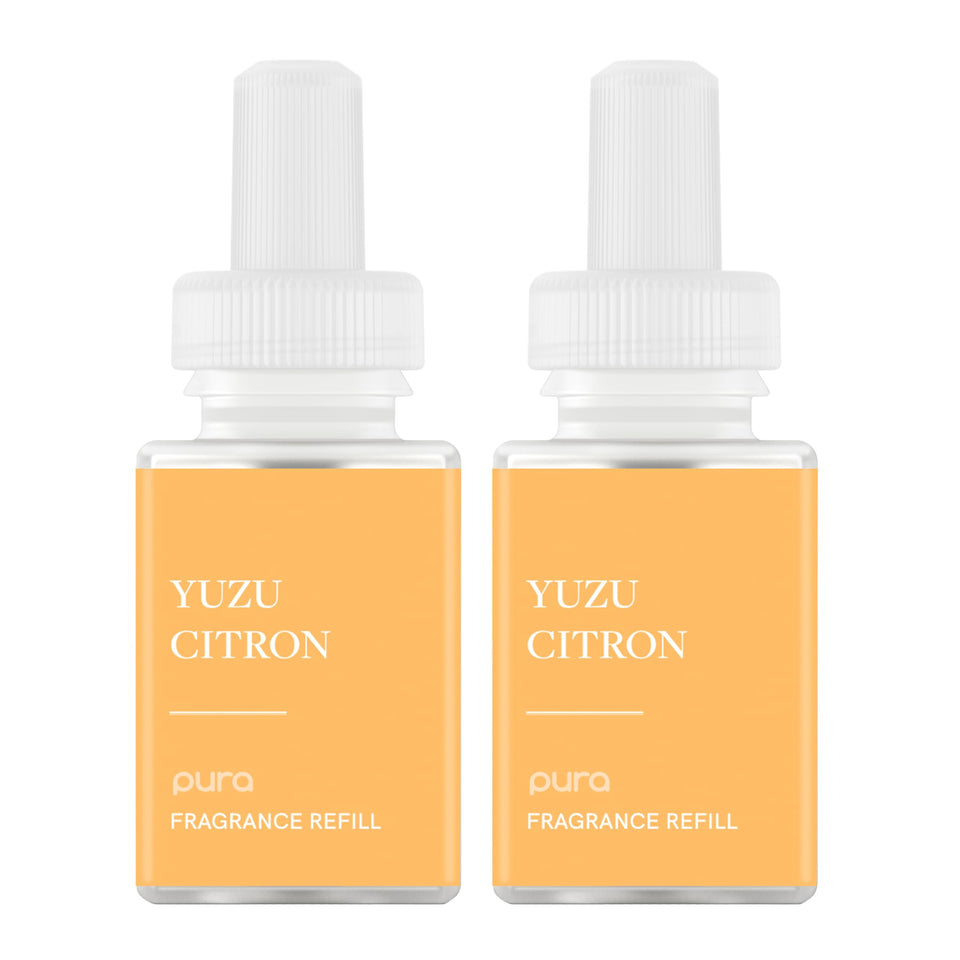 Pura Yuzu Citron refill 2-pack, ready to refresh home or office fragrance