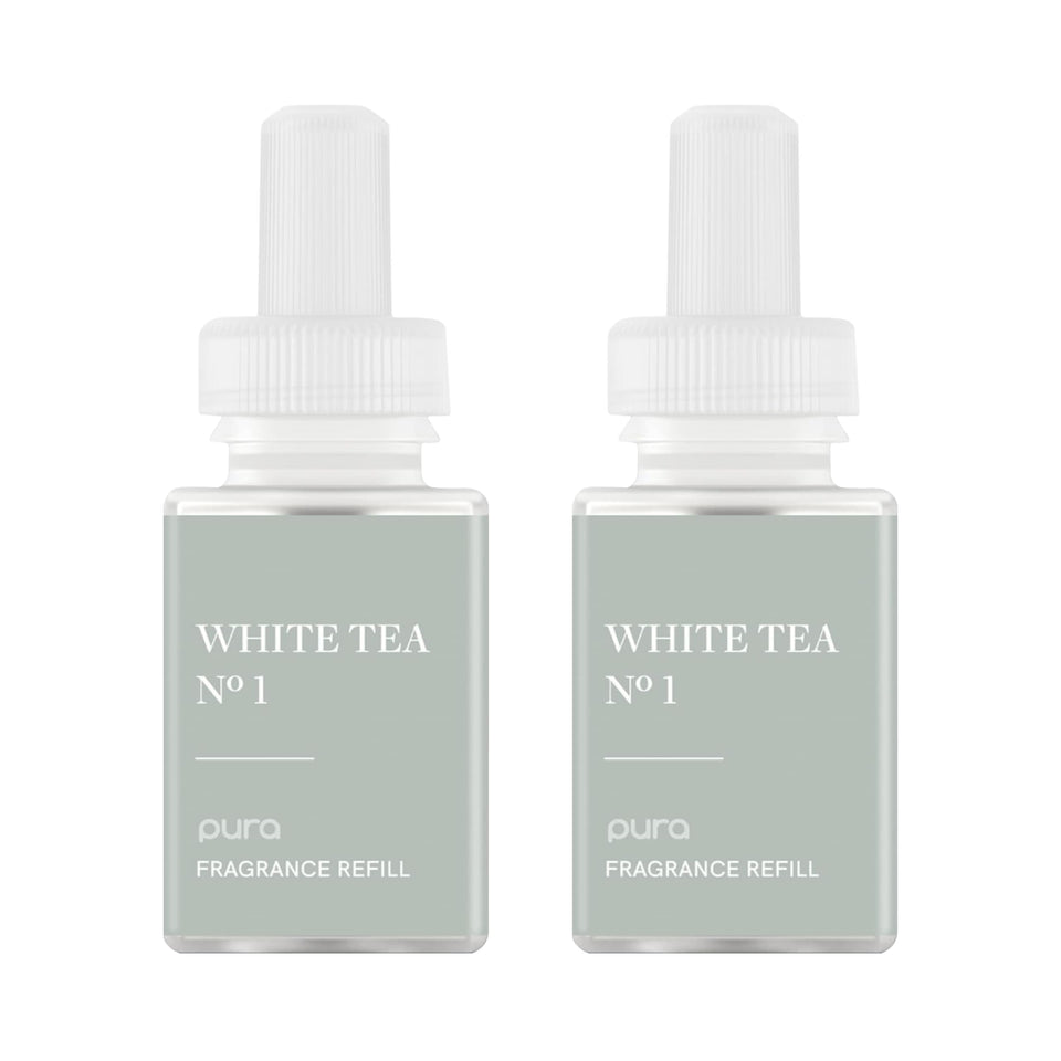 PuraHome White Tea No.1 refill bottle delivering calming spa-like fragrance
