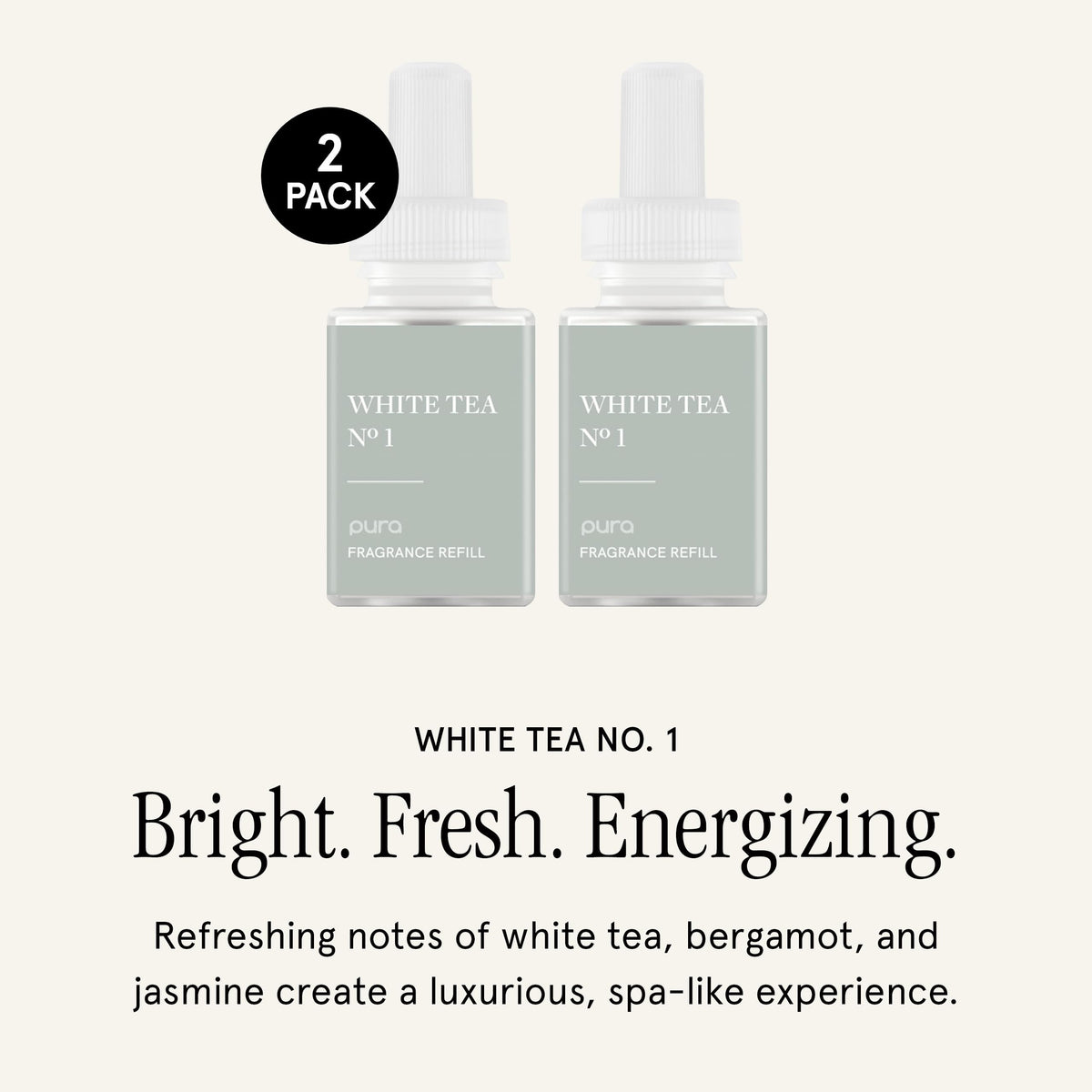 PuraHome White Tea No.1 packaging shown for easy swapping