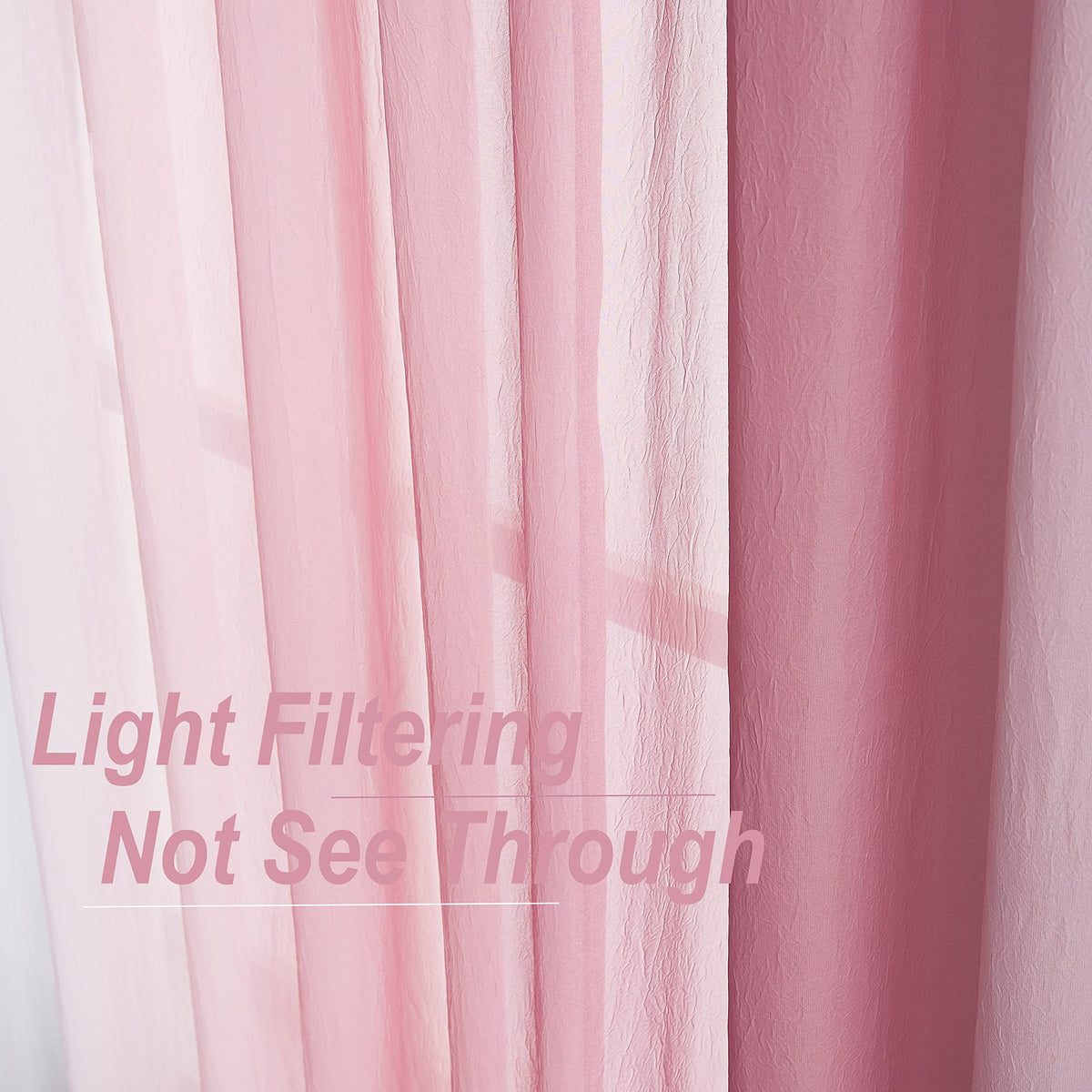 Purainbow bedroom curtains add serene ambiance and privacy.
