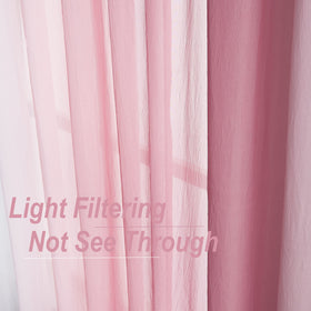Purainbow bedroom curtains add serene ambiance and privacy.