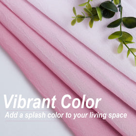 Purainbow ombre gradient sheer curtains offer elegant color depth.
