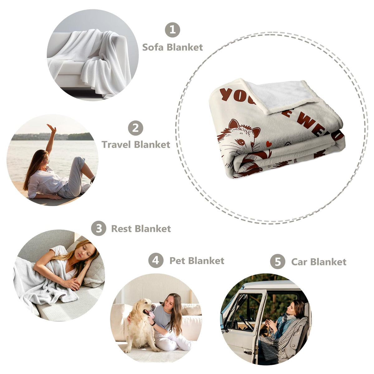 Purdicra gift-ready blanket idea for friends and family.