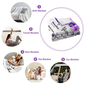 Purdicra purple religious blanket ideal for prayer time