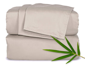 Pure Bamboo California King sheets folded showing soft silky texture