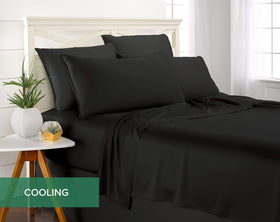 Pure Bamboo fitted sheet with deep pockets for a snug fit.