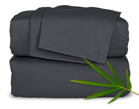 Pure Bamboo full charcoal sheets show silky-soft, breathable comfort for restful nights.